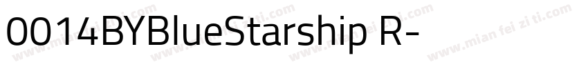 0014BYBlueStarship R字体转换